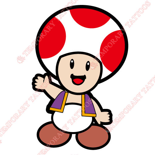 Mario Customize Temporary Tattoos Stickers NO.1359